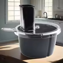 Hochwertige Schneidscheibe für Thermomix TM5/TM6. Robustes Küchenzubehör, lebensmittelecht.