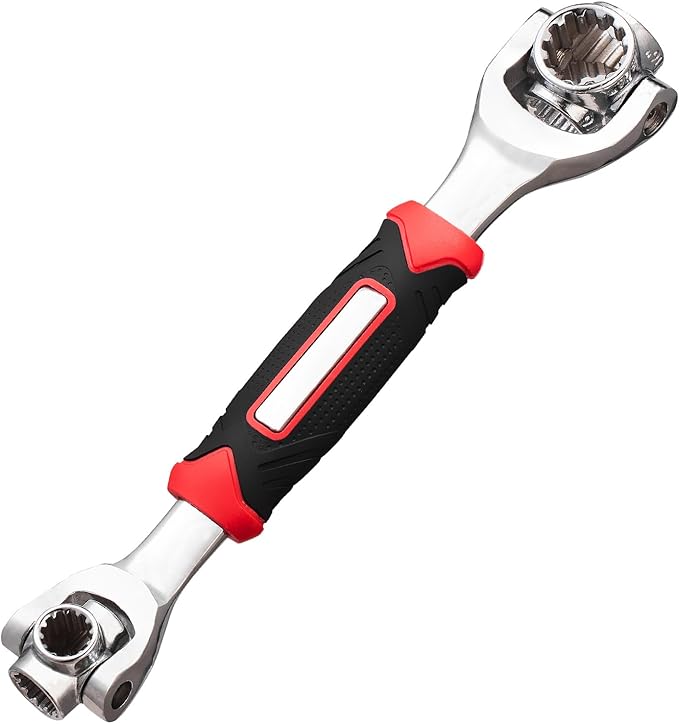 Multifunktionsschraubenschlüssel 48-in-1 aus Edelstahl für Heimwerker, ideal für Reparaturen und Möbelmontage.