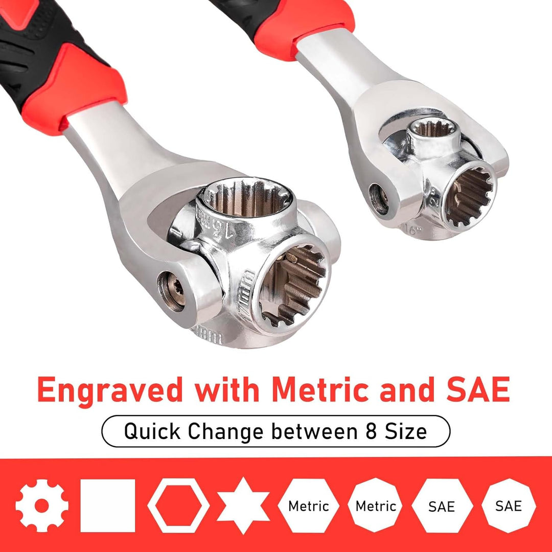 Innovativer 48-in-1 Schraubenschlüssel für effiziente Reparaturen und schnelle Montage.