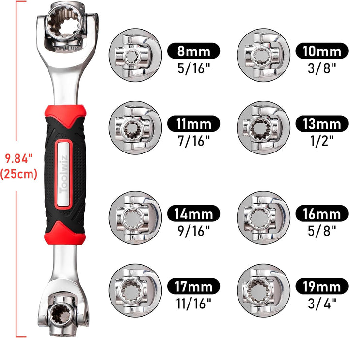 Zeitersparendes Universalwerkzeug 48-in-1, perfekt für Schraubarbeiten an Möbeln und Autos.