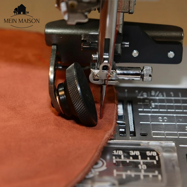 Nähzubehör für DIY: Dieser Rollerfuß ermöglicht präzises Nähen von dicken Stoffen bei Handarbeit.