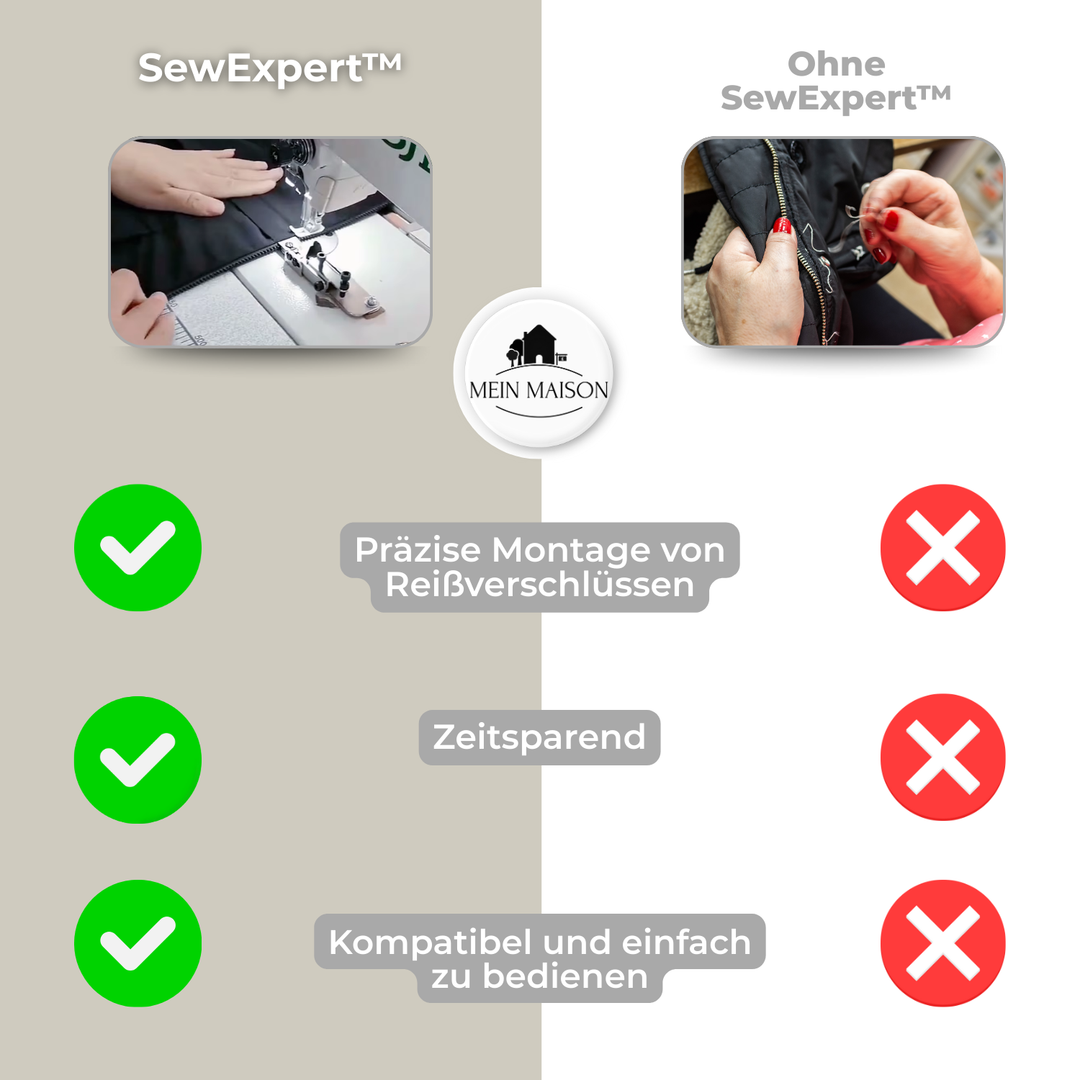 Nähzubehör: Dieser Reißverschluss-Nähfuß macht das Nähen von Reißverschlüssen einfach und akkurat für DIY-Projekte.