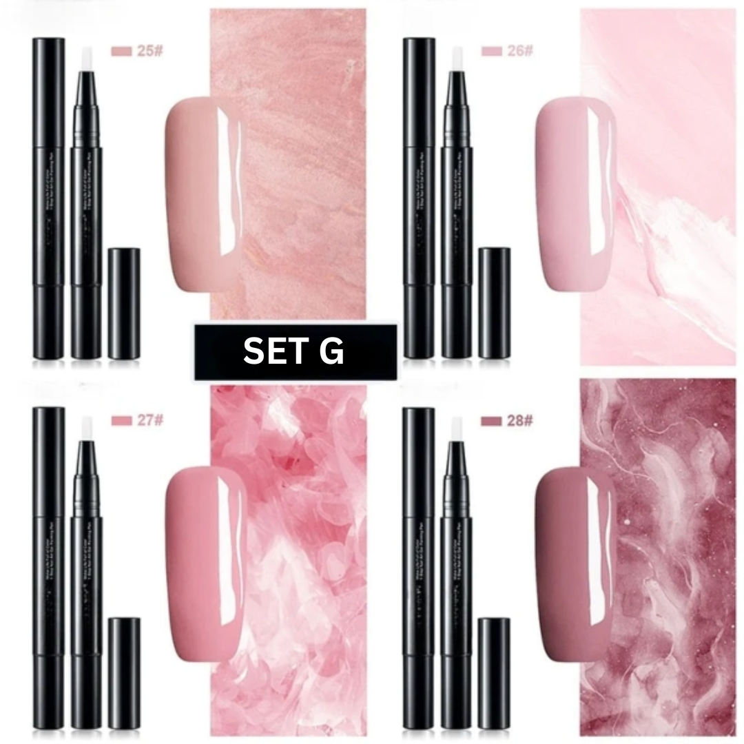 Vielfarbige Nagel Design Gel Stifte für individuelle Nail Art. Perfekt für präzise, kreative DIY Nägel & Maniküre.