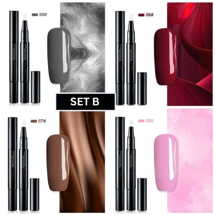 Professionelle Nagelkunst Designs erstellen mit diesem Farbgelstift Set für präzise Maniküre.