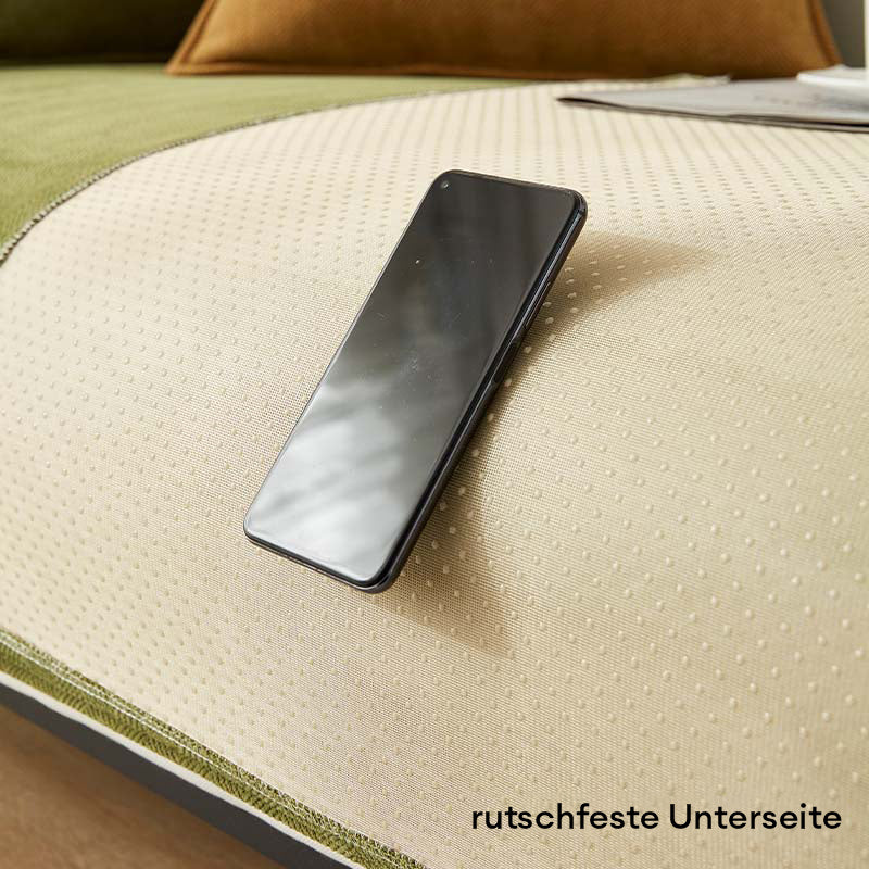 Eleganter Chenille Sofabezug Fischgrätenmuster, wasserdicht, verschönert Ihr Wohnzimmer & schützt es.