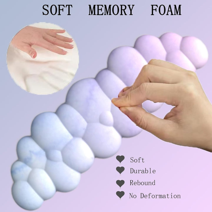 Schreibtischzubehör: Ergonomisches Wolken Handgelenkauflagen Set für Büro und Gaming.