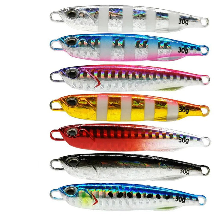 Langlebiger Metall Jig Löffel, ideal für Meerbass-Jigging in strömungsreichen Küstengewässern.