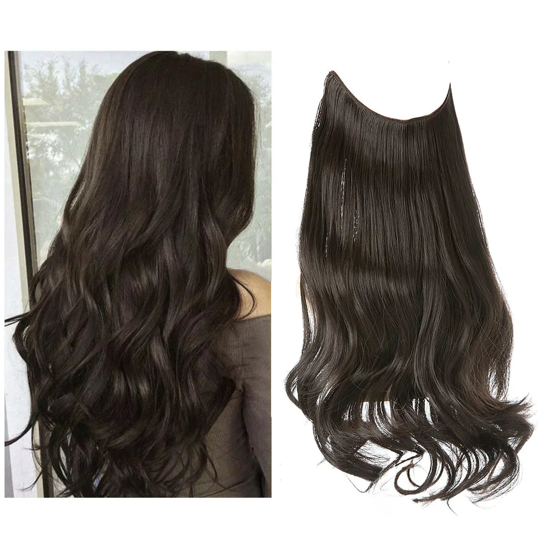 Nahtlose Haarverlängerung mit Echthaar, Remy, für glattes, langes und dichtes Haar.