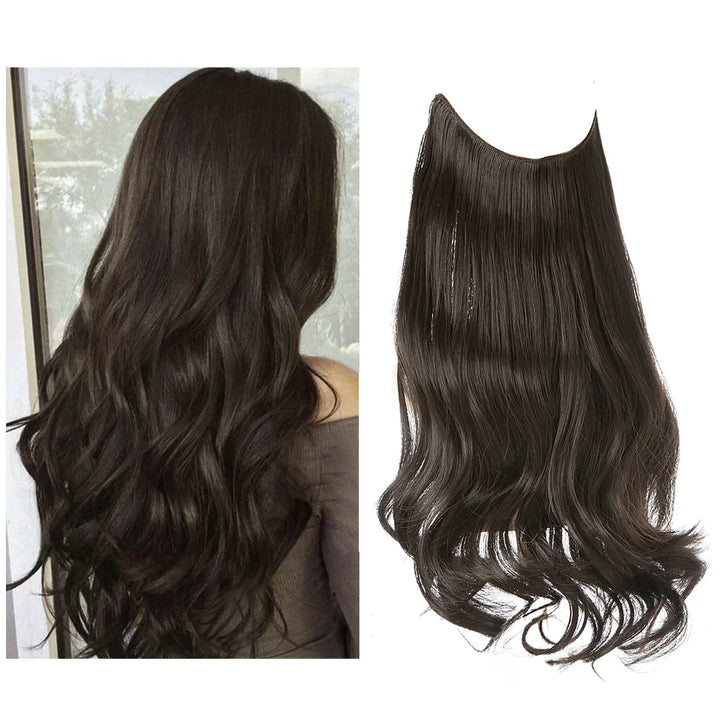Nahtlose Haarverlängerung mit Echthaar, Remy, für glattes, langes und dichtes Haar.