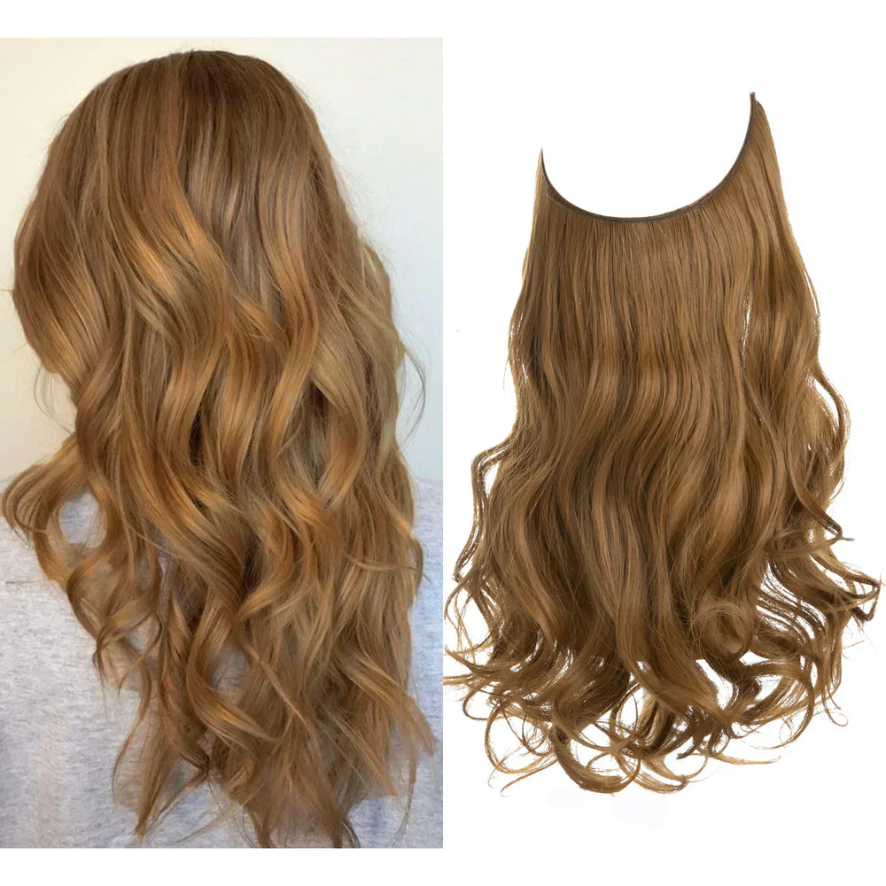 Hochwertige Echthaar Extensions, nahtlos, für natürliche Haarverdichtung und Styling.