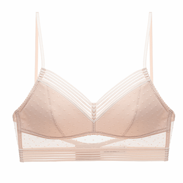 Drahtloser & nahtloser Damen Bralette BH mit Spitze für ein natürliches Gefühl, unsichtbar.