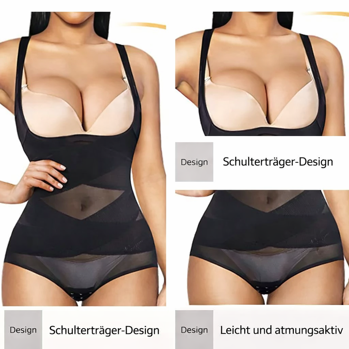 Bauchweg Damen Body nahtlos, bietet ganztägigen Komfort & sanfte Figurformung unter Kleidung.