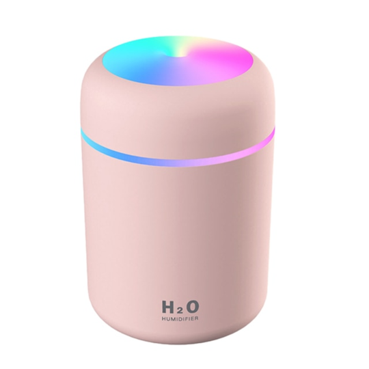 Kompakter Luftbefeuchter Diffuser, weiß, ideal für Schlafzimmer oder Büro, sorgt für frische Luft.