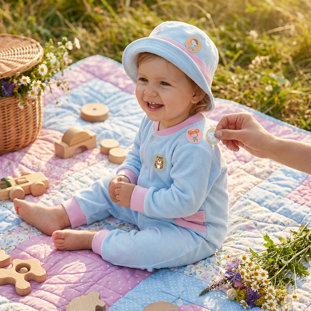 Natürliche Mückenschutz-Aufkleber für Kinder und Babys, pflanzlicher Insektenschutz.