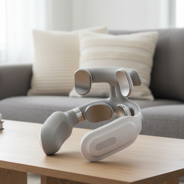 NEXORA Nackenmassagegerät mit Wärmetherapie & Vibration für tiefe Muskelentspannung und Schmerzlinderung.