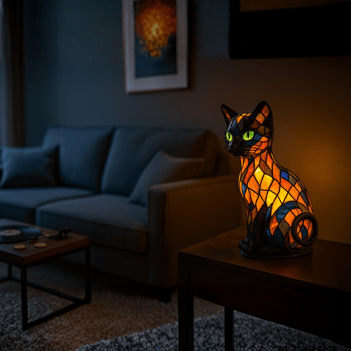 Originelles Katzen-Nachtlicht aus Silikon, sanftes LED-Licht, schöne Geschenkidee für Kinder.