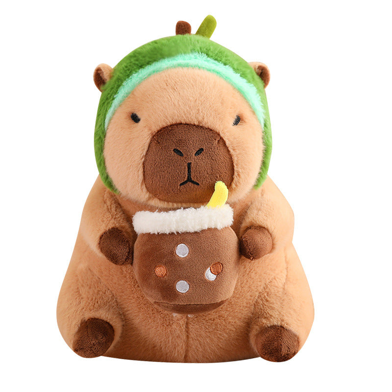 Bunte Kuschelpuppen Auswahl: Capybara, Avocado, Einhorn, Dinosaurier. Weiche Plüschtiere für Kinder, Spielzeug.