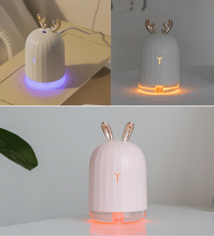 Luftbefeuchter Kinderzimmer mit Nachtlicht. Fördert gesunde Atemluft für Babys, niedliches Tierdesign.
