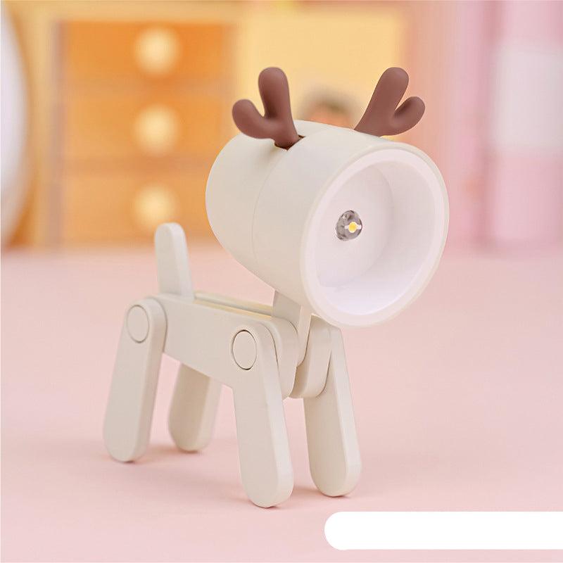 Niedliche Tier Deko Lampe mit LED, flexibel und batteriebetrieben, ideal fürs Kinderzimmer.