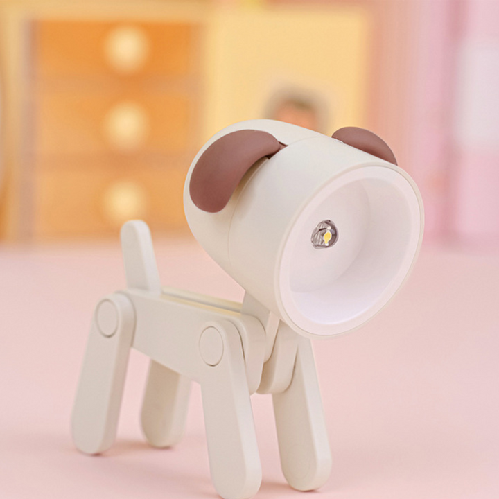 Sicheres LED Nachtlicht in Hundeform für Kinder; ideal für jede Nacht.