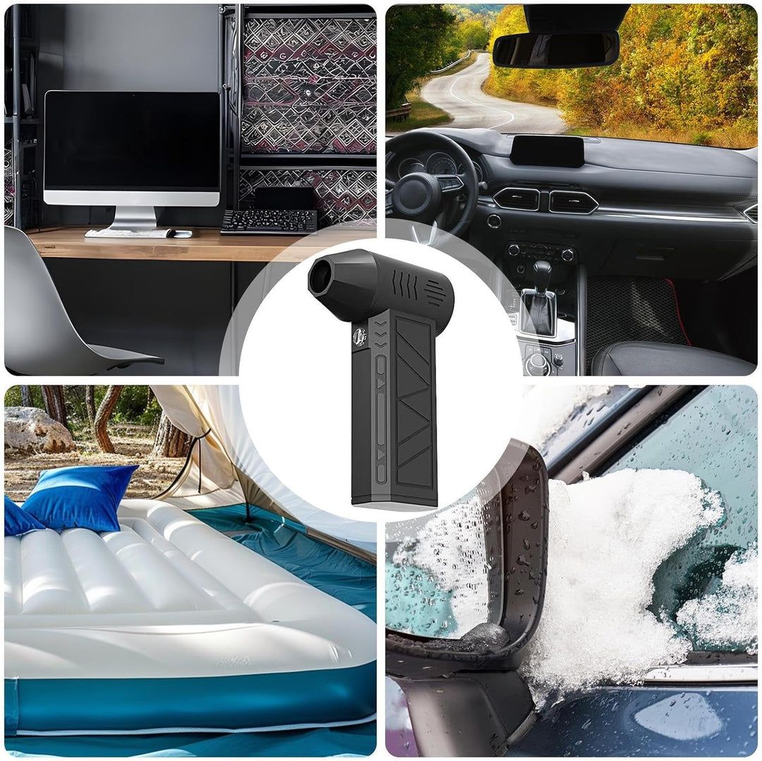 Nivaro Luftstaubbläser, wiederaufladbar, ideal als handlicher Staubentferner für Auto & Haushalt.