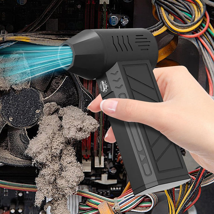 Nivaro Staubentferner für Elektronik: Kabelloser Luftstaubbläser zur Reinigung von PCs, Laptops & Tastaturen.