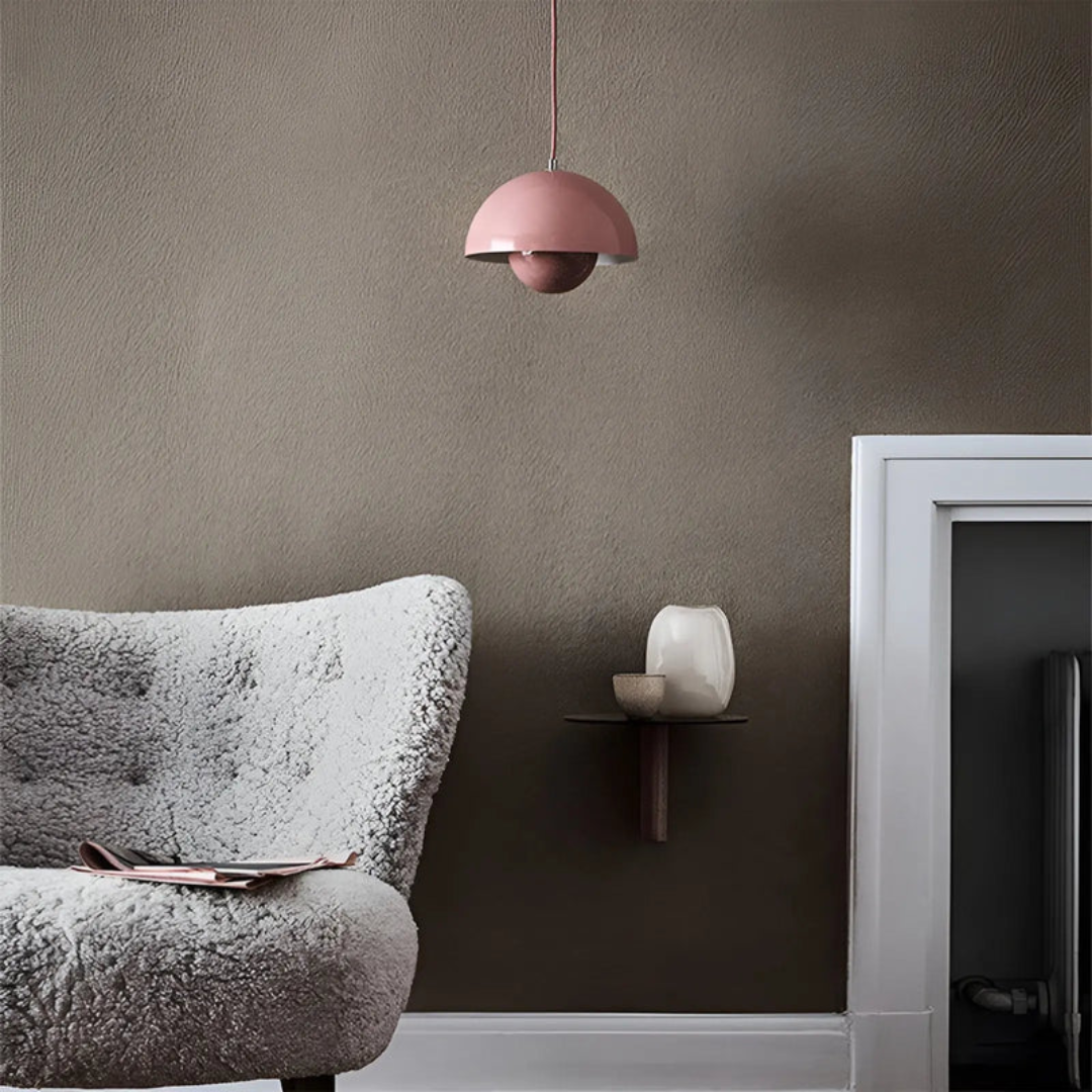NordicBlossom: Skandinavische LED-Pendelleuchte, moderne Blütenlampe als Hingucker.