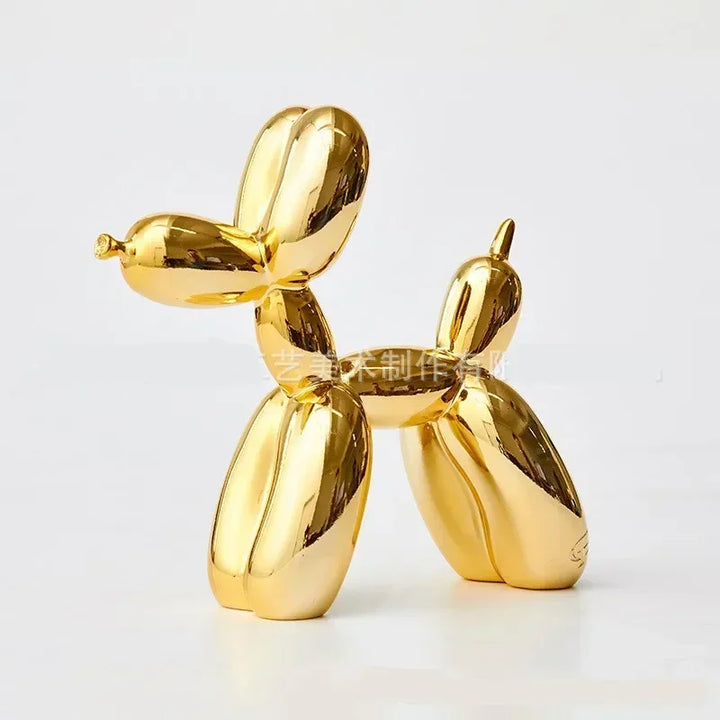 Kleiner Ballon Hund Ornament, perfekte Desktop Deko und Kunstobjekt für modernen Arbeitsplatz.