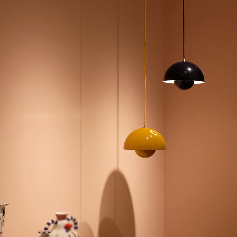 Skandi-Design Blumentopf-Pendelleuchte, modern, minimalistisch, für gemütliche Schlafzimmer.