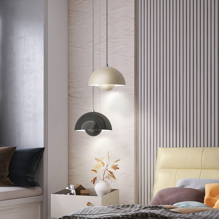 Esszimmer-Pendelleuchte Blumentopf-Stil, nordisch-elegant, auch für Schlafzimmer geeignet.