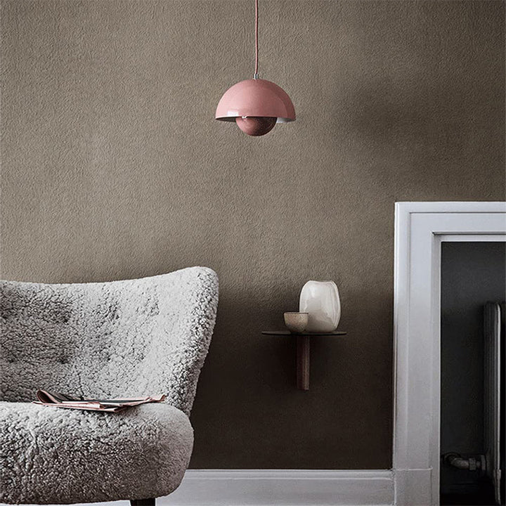 Design-Pendelleuchte Blumentopf-Stil, modern & nordisch, perfekt für Schlafzimmerambiente.