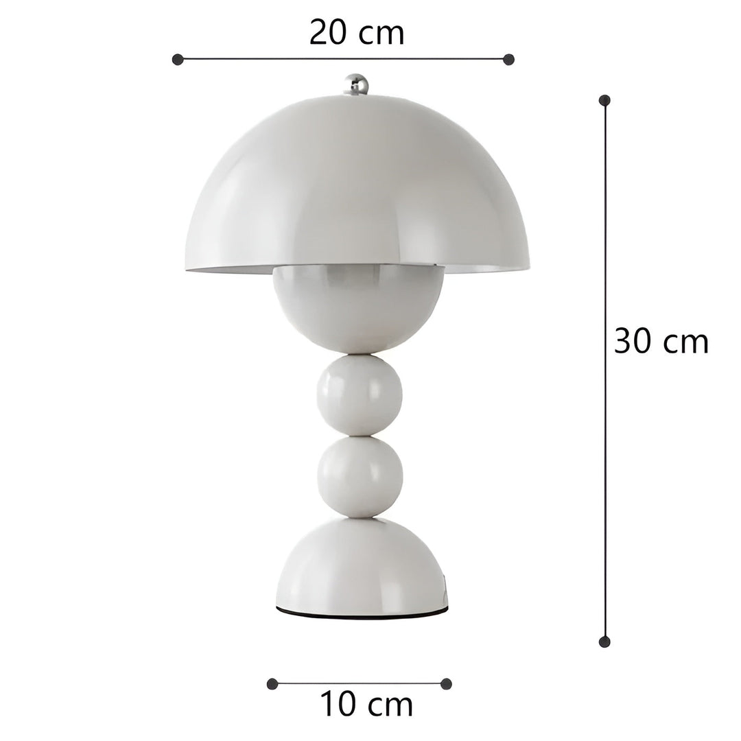 Elegante dimmbare LED Tischlampe, modern, skandinavisch, schafft angenehme Lichtakzente.