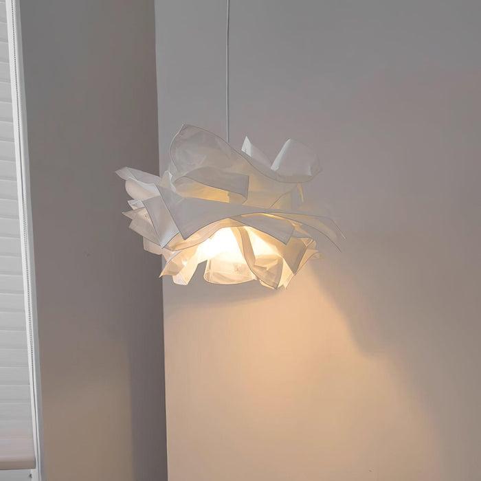 Skandinavisch inspirierte Wolkenlampe, Papier-Pendelleuchte, perfekte Hauptbeleuchtung.