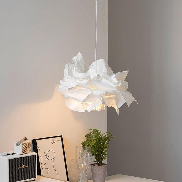 Umweltfreundliche Papierlampe, Wolken-Design, LED-Beleuchtung. Eine schicke Designleuchte.