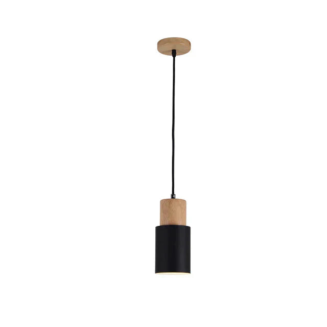 Skandinavische Holz-Pendelleuchte, modern und minimalistisch. Perfekt für Küche, Esszimmer oder Flur.