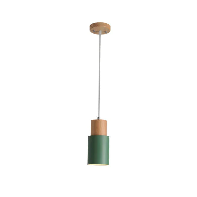 Nordic Designer-Pendelleuchte mit edlem Holzdetail, eine stilvolle LED-Lösung für jeden Raum.