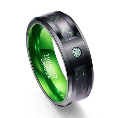 Detailreicher Hall-Ring "Odins Wut", inspiriert von nordischer Mythologie, Odin und Walhalla.