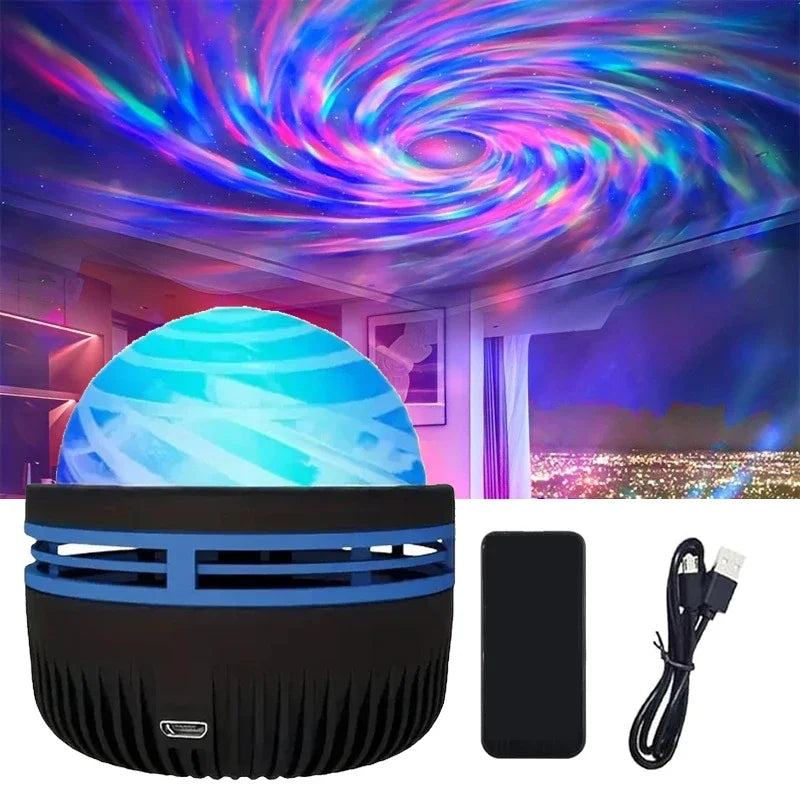 Moderner LED Projektor bietet vielseitige Lichteffekte für entspannende Abende oder lebendige Partys.