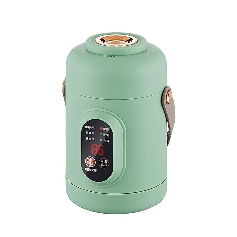 NutriCook One elektrischer Mini-Kochtopf 1L, smart & tragbar, ideal für Büro und Küche.