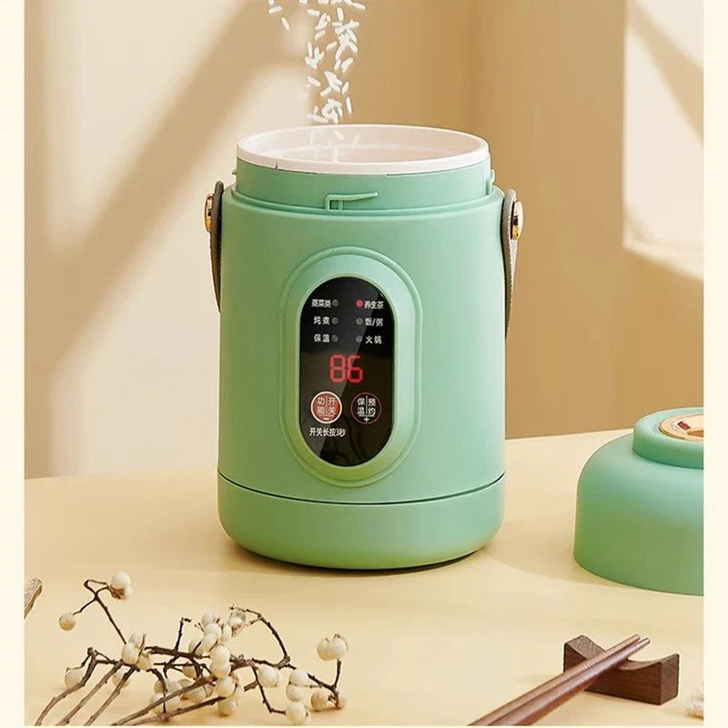 Vielseitiger NutriCook One 1L elektrischer Mini-Kochtopf. Schongarer, Suppenbereiter & Reiskocher kompakt.