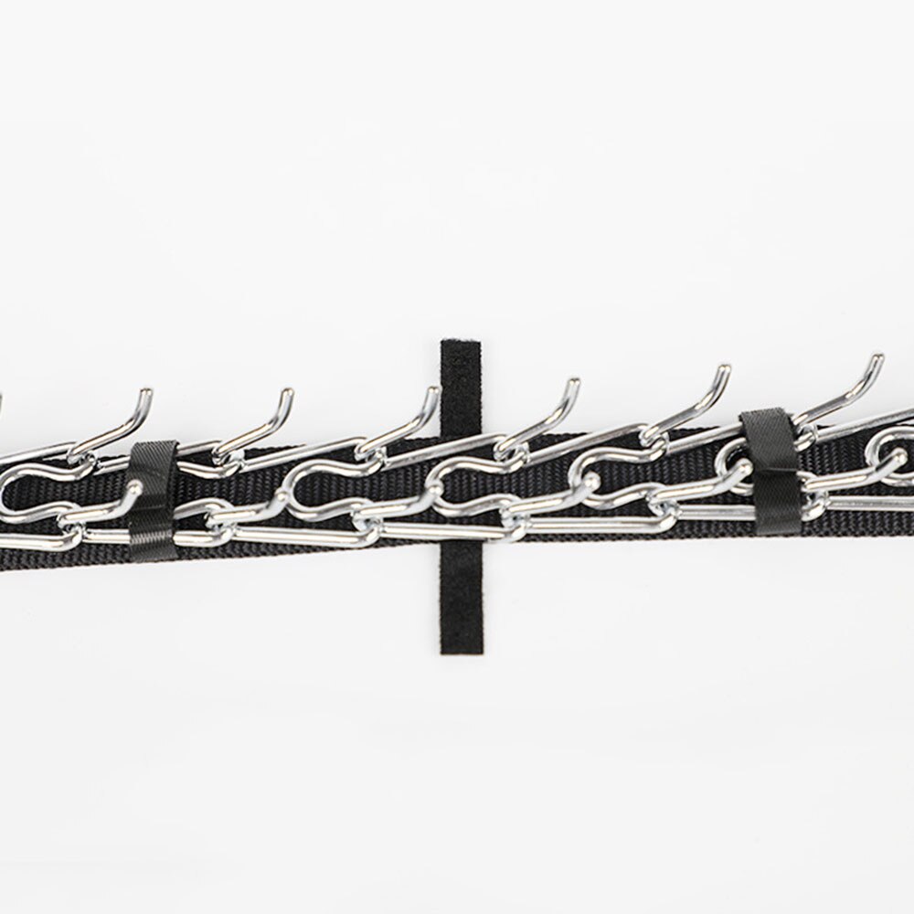 Robustes Trainingshalsband aus Nylon mit verchromten Ringen für optimale Zugkontrolle & Komfort.