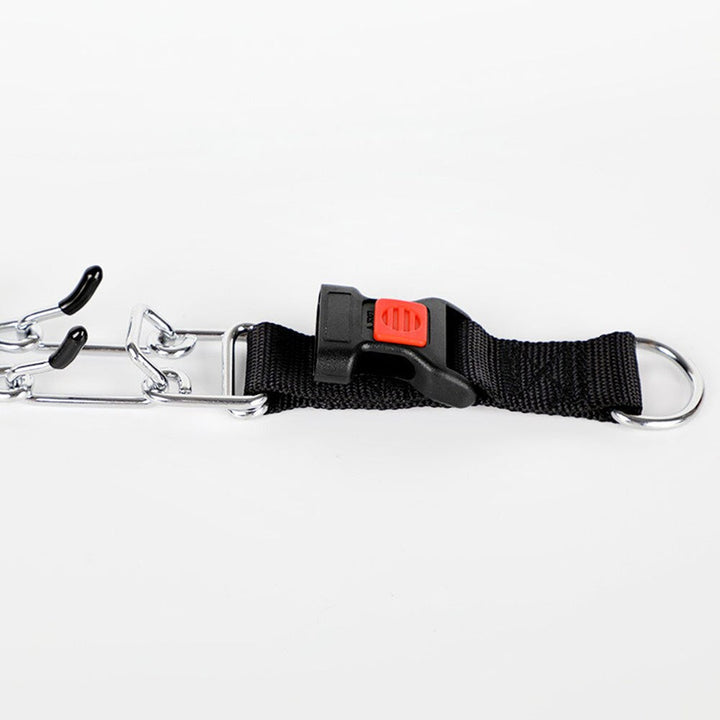 Verstellbares Trainingshalsband für Hunde, robustes Nylon und Schnellverschluss für Komfort.