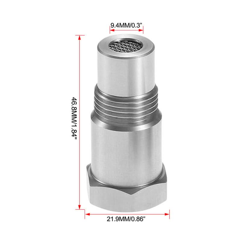 Edelstahl O2-Sensor-Adapter zur Optimierung der Abgasanlage und Motorsteuerung.