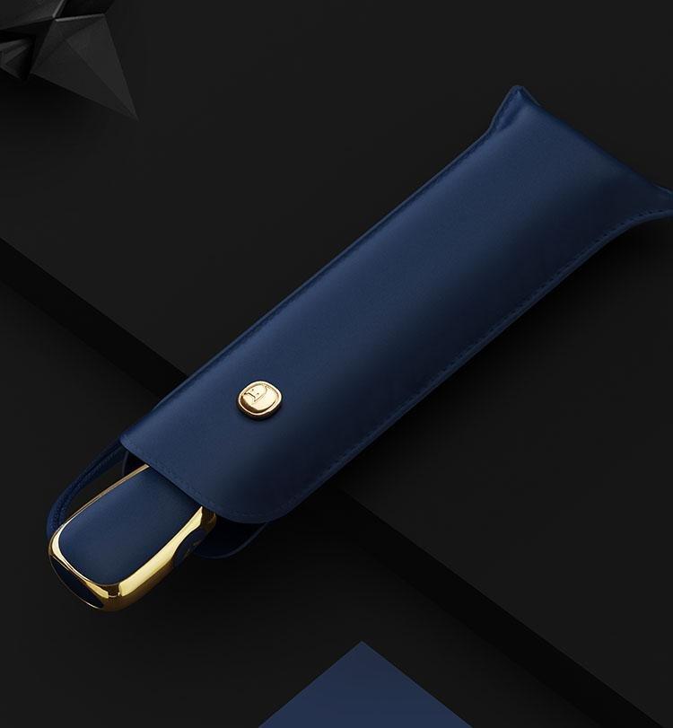Eleganter Luxus-Regenschirm, offene Ansicht. Modernes, minimalistisches Design für stilbewusste Damen & Herren. Ultraleicht.