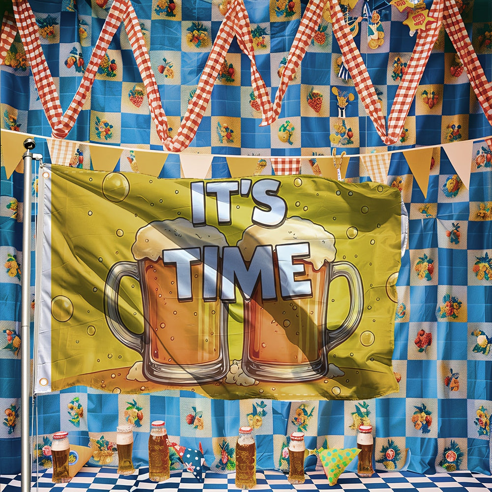 Bayern Deko-Flagge für Oktoberfest Feier & Partydeko, 150x90 cm, festliches Design.