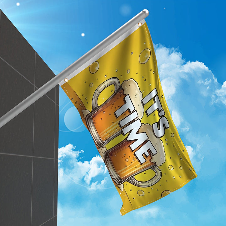Oktoberfest Deko-Fahne mit Rautenmuster, 150x90 cm, stimmungsvolle Festzubehör.