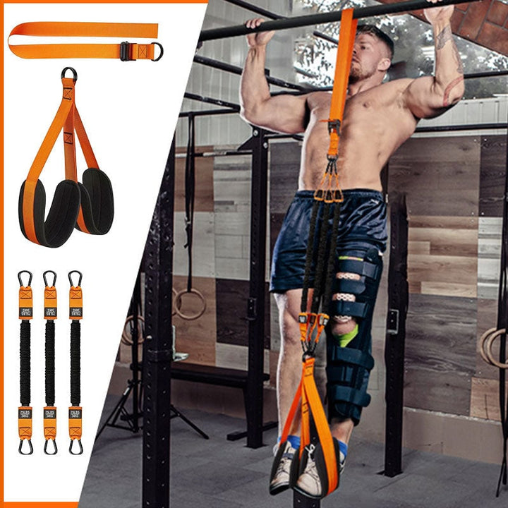 Orange PullCore Klimmzug-Trainer: Verbesserte Kontrolle & mehr Kraft bei Pull-ups für effektives Heim-/Outdoor-Workout.