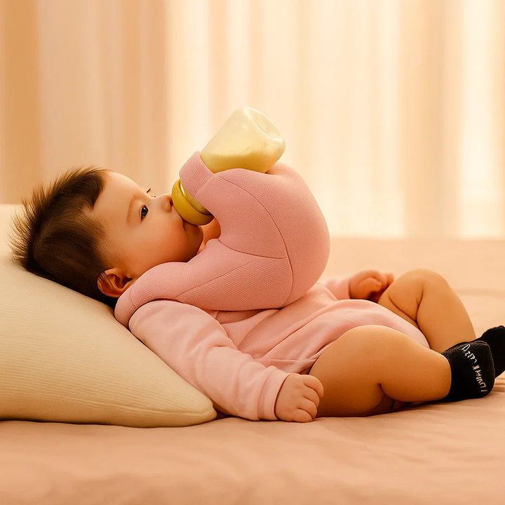 Ergonomisches Stillkissen für Babys, freihändiges Füttern, hoher Komfort für Neugeborene & entspannte Eltern.