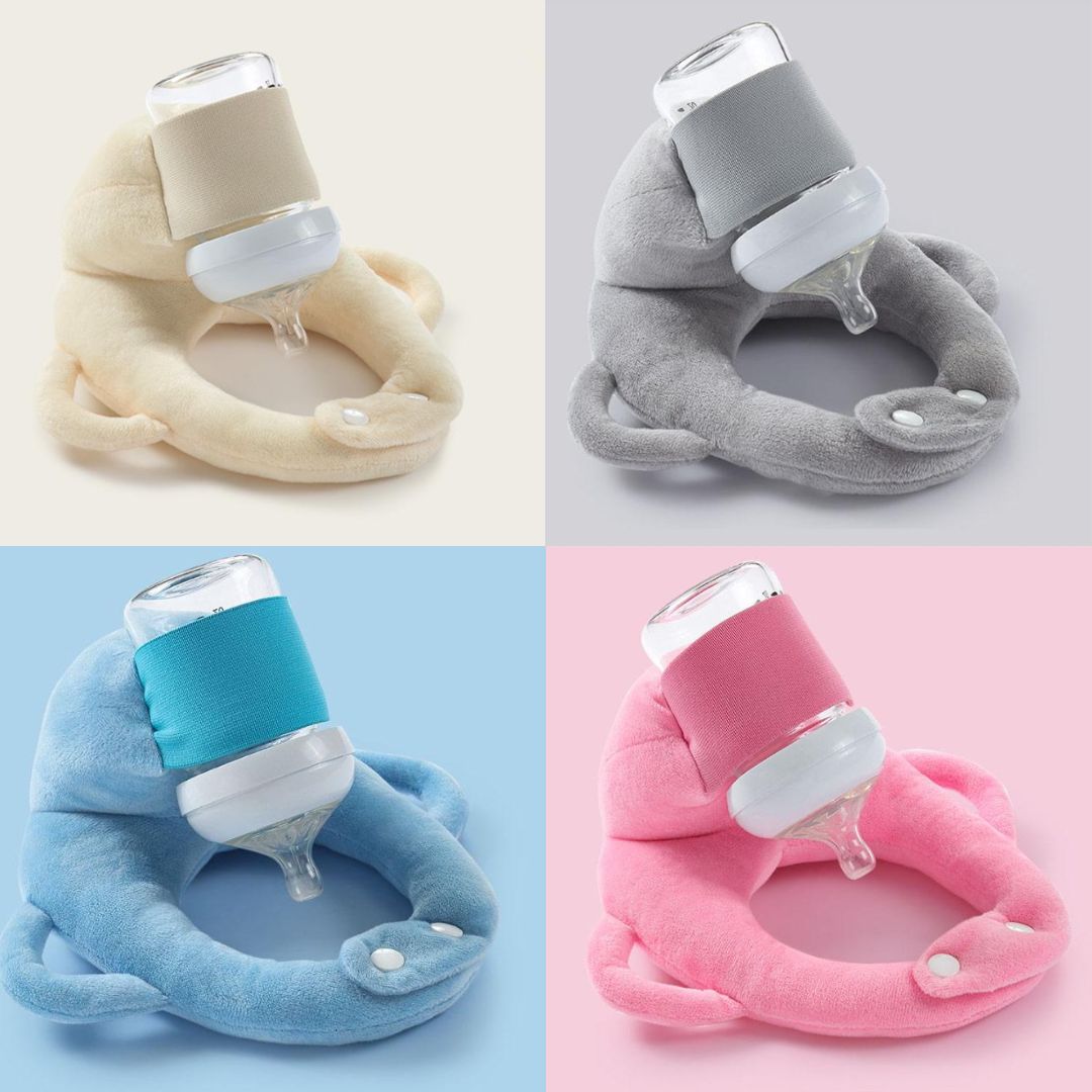 Komfortables Stillkissen aus Meshgewebe, ideal für freihändiges Füttern. Unterstützt Babys und entlastet Eltern.