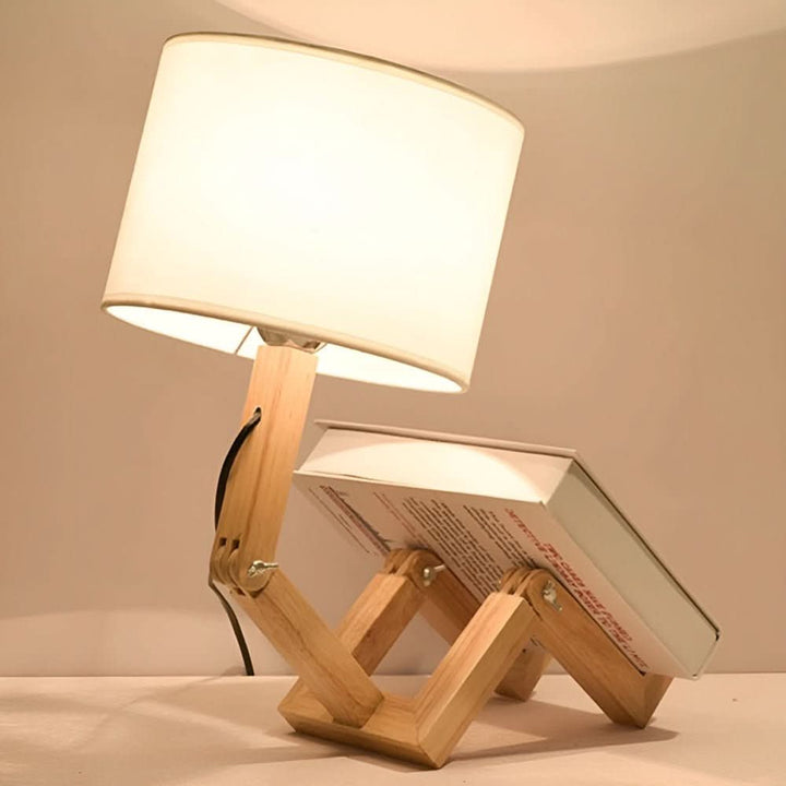Oribot LED Schreibtischlampe aus Holz, verstellbar, perfektes Licht für Büro und Leseecke, A+++.